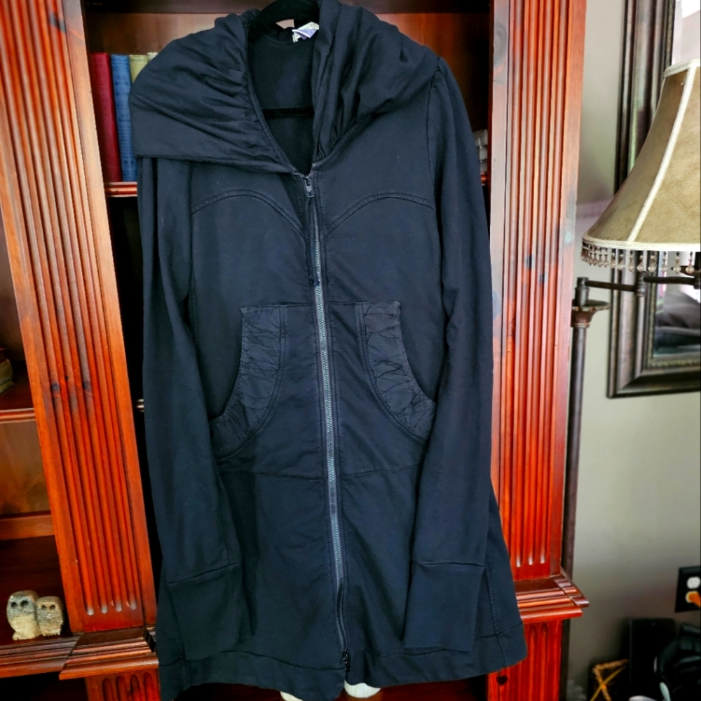 Prairie Underground Black Hooded Zip-Up Jacket